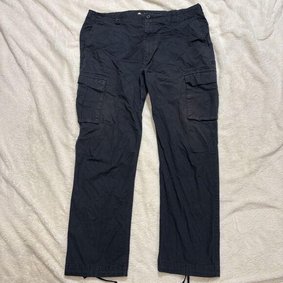 Nike SB Pants Mens 36x31 Black Cargo Ripstop Straight Loose Skateoboard Utility - Picture 1 of 13